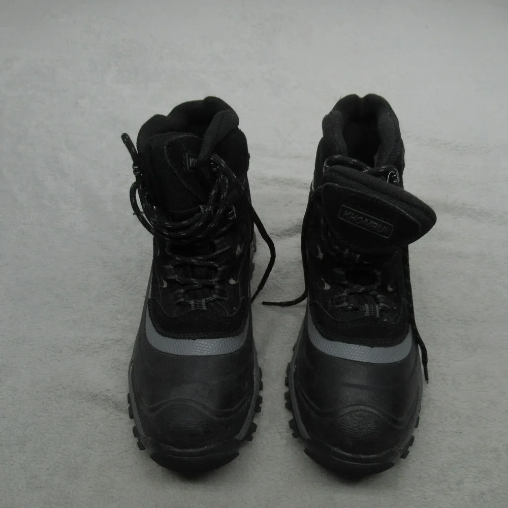 Khombu Men 8 Flume Snow Boots Black Waterproof Winter Hiking Performance Outdoor